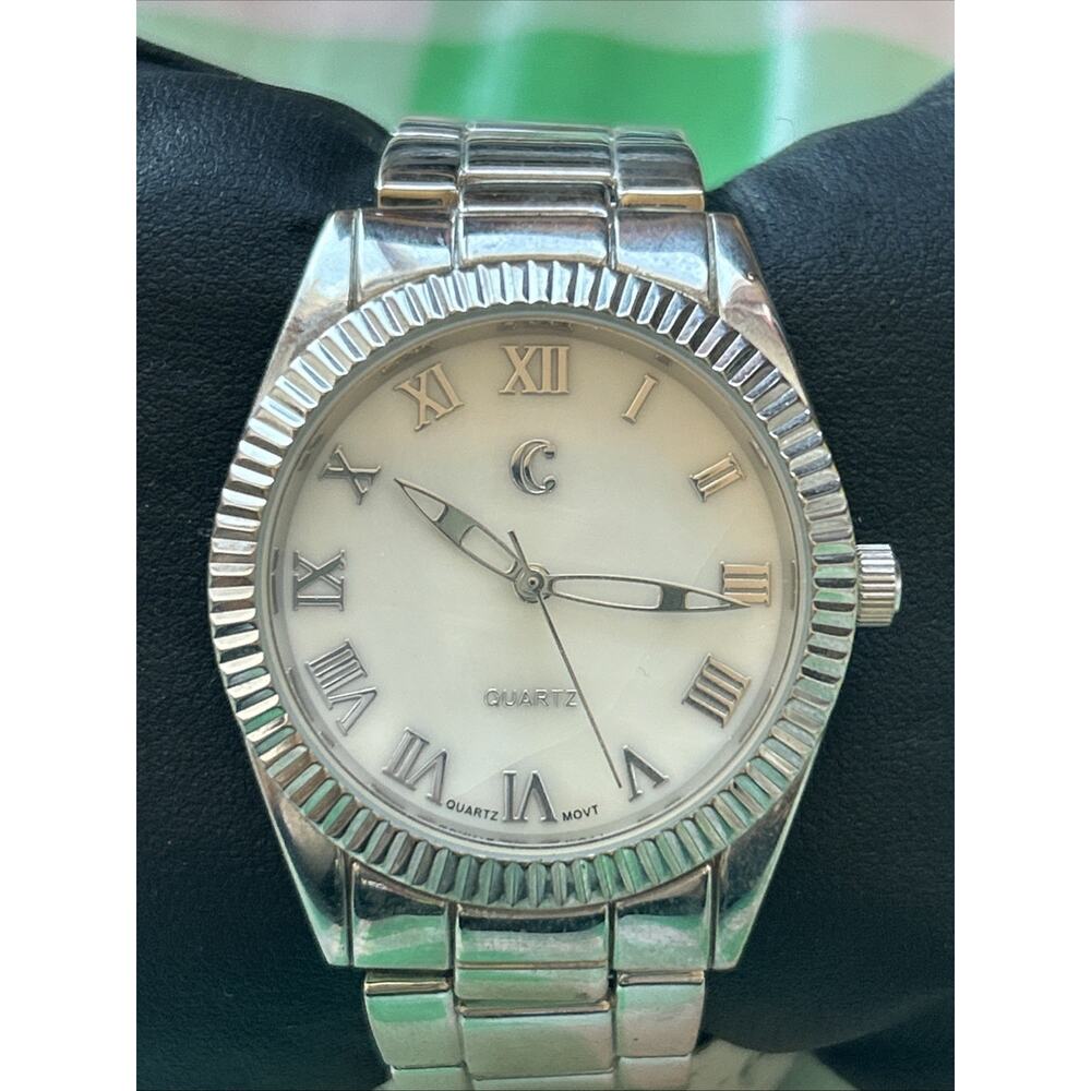 Charming Charlie Silver Tone White Dial Women’s Quartz Watch